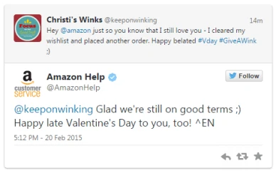 Amazon tweet