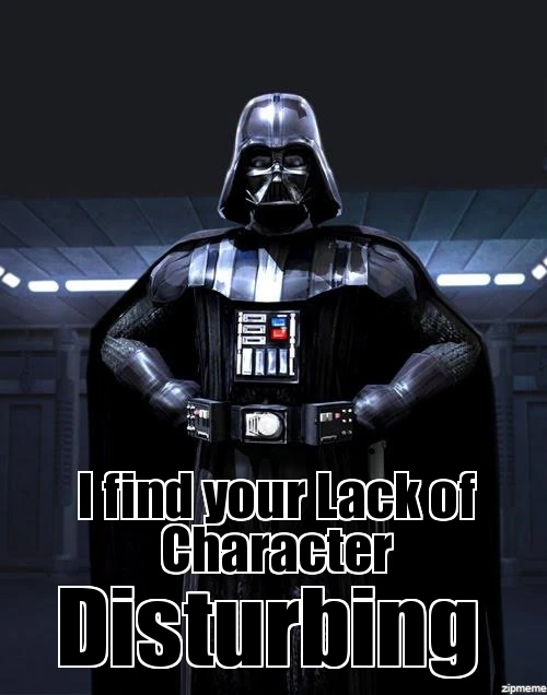 Darth Vader lack of character